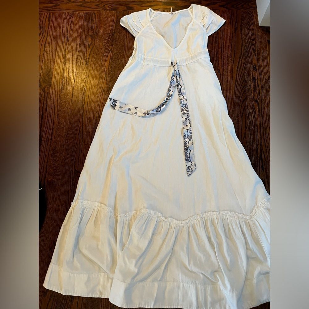 Free People XS Roucha Maxi Dress White - Picture 2 of 4